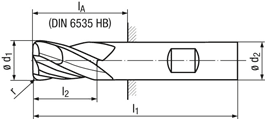 technische Zeichnung Fraeser RG28-51A