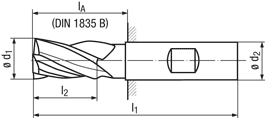technische Zeichnung Fraeser RG13-06C