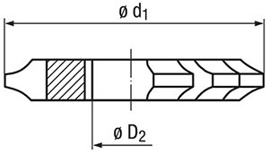 technische Zeichnung Zahnformfräser RG55-00